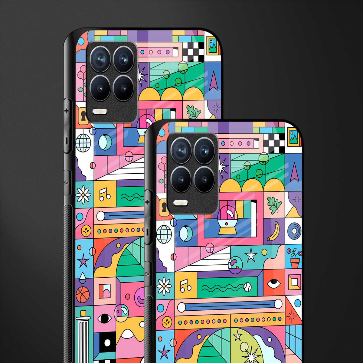 jamie's illustration glass case for realme 8 4g image-2