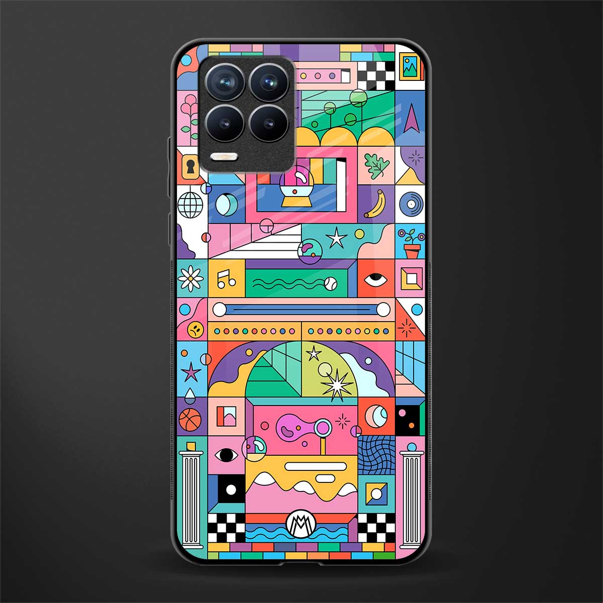 jamie's illustration glass case for realme 8 4g image