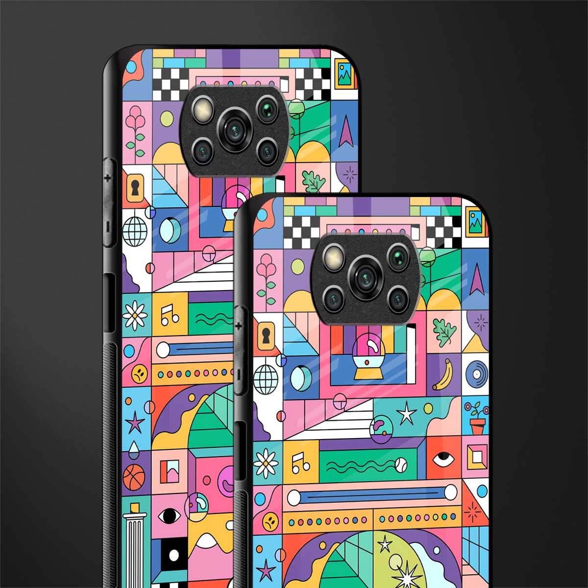 jamie's illustration glass case for poco x3 image-2