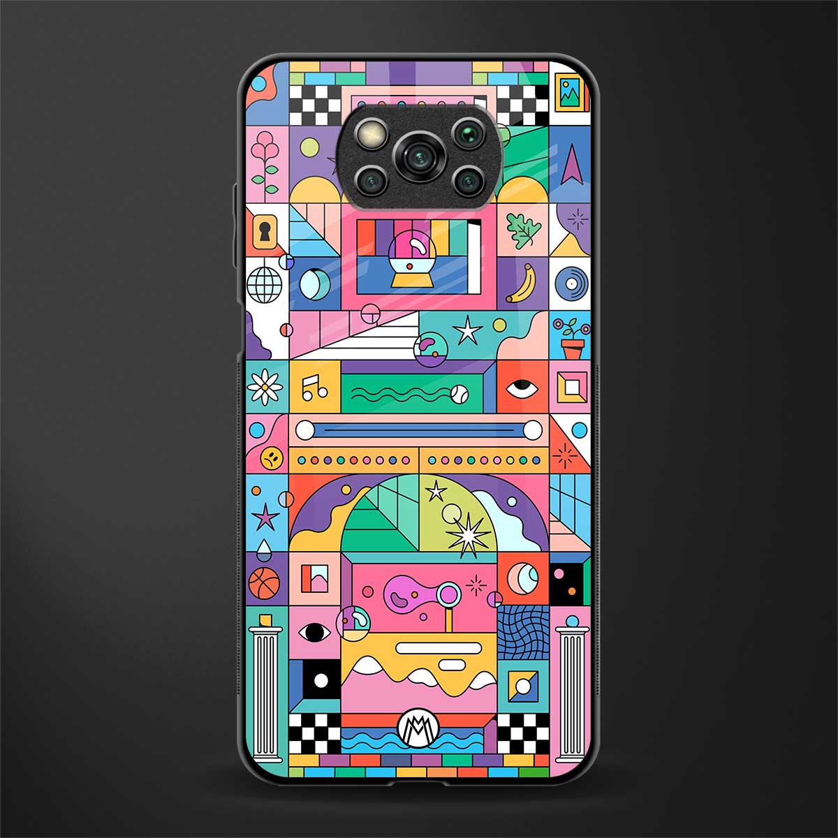 jamie's illustration glass case for poco x3 image