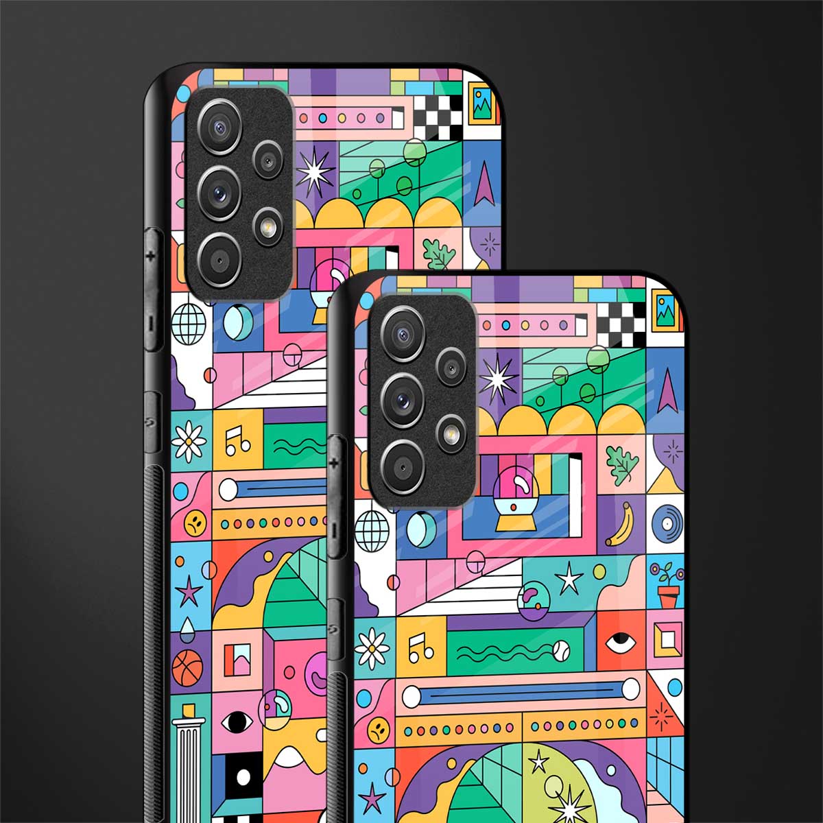 jamie's illustration glass case for samsung galaxy a72 image-2