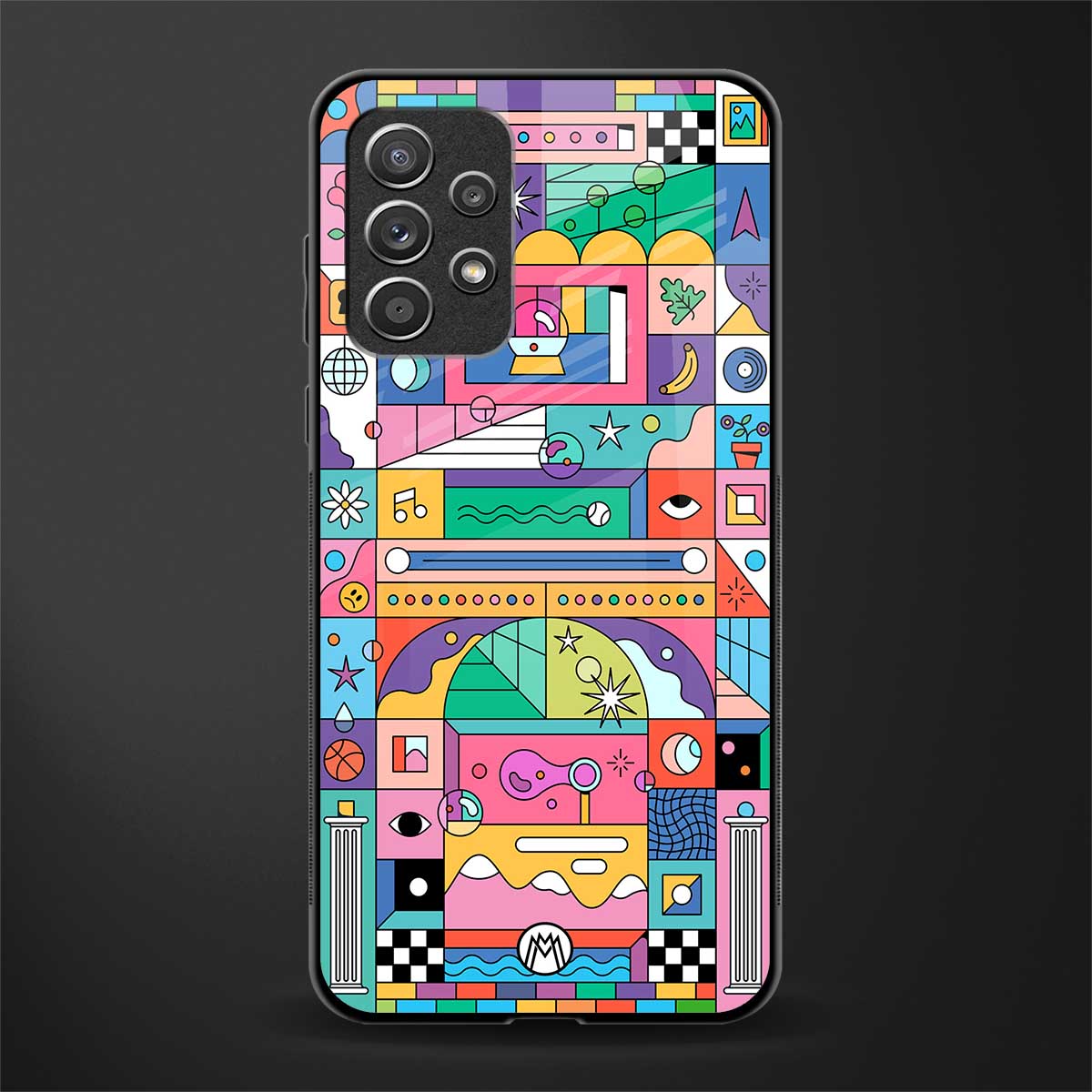 jamie's illustration glass case for samsung galaxy a72 image
