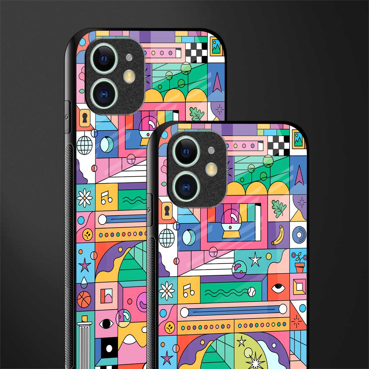 jamie's illustration glass case for iphone 12 mini image-2