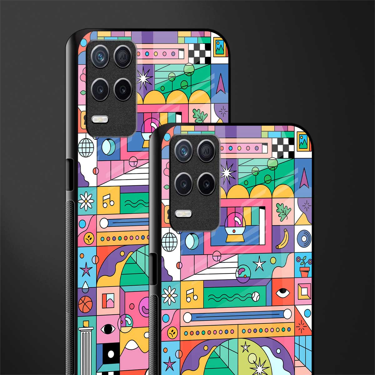jamie's illustration glass case for realme narzo 30 5g image-2