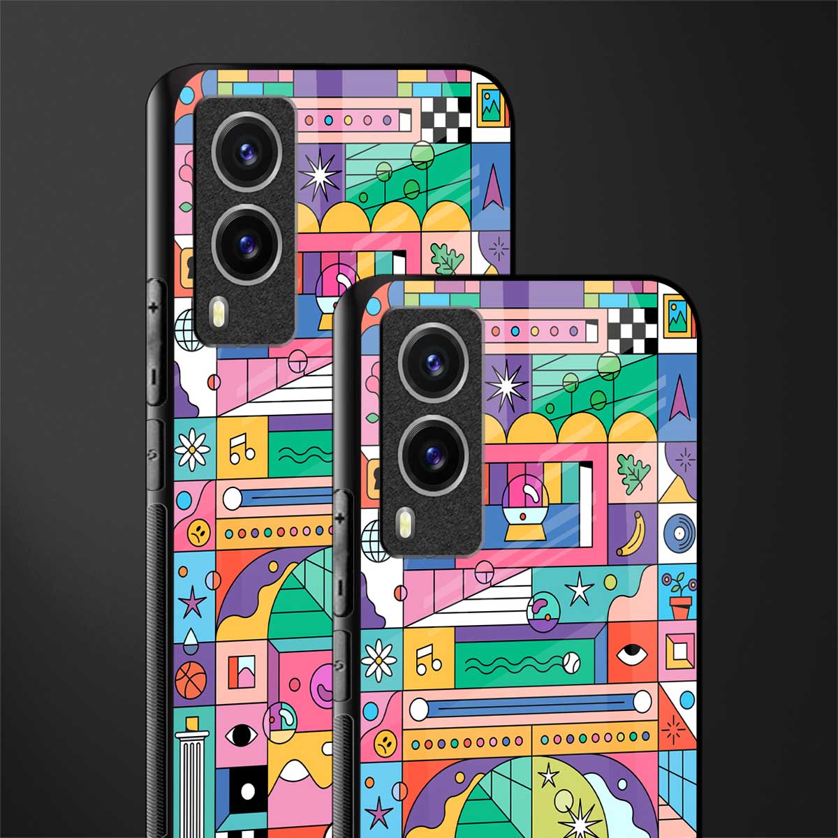 jamie's illustration glass case for vivo v21e 5g image-2