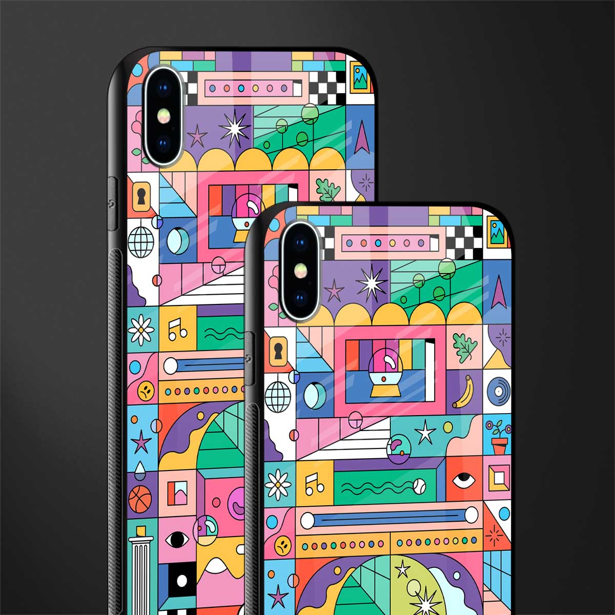 jamie's illustration glass case for iphone xs max image-2