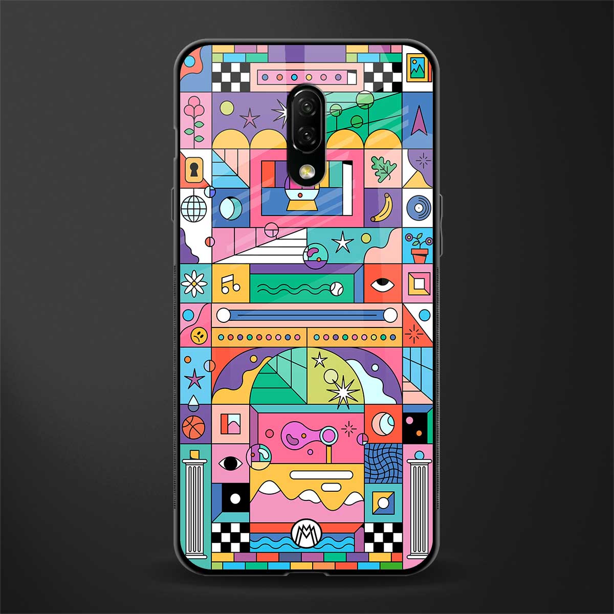 jamie's illustration glass case for oneplus 7 image