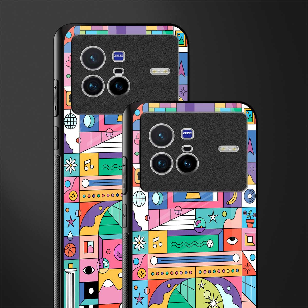 jamie's illustration glass case for vivo x80 image-2