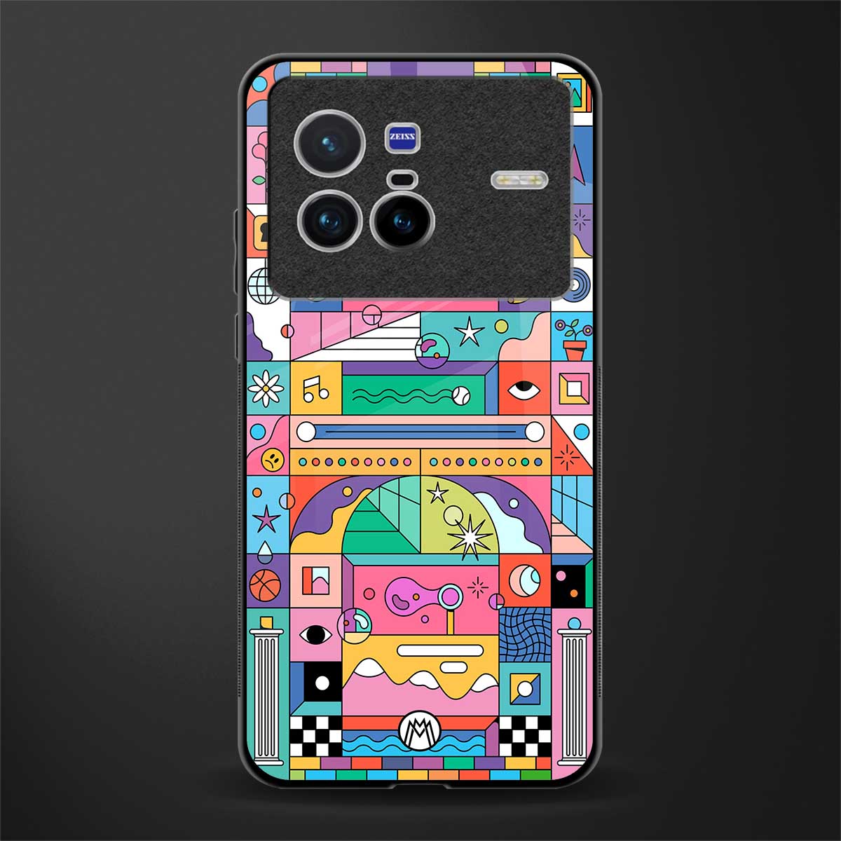 jamie's illustration glass case for vivo x80 image