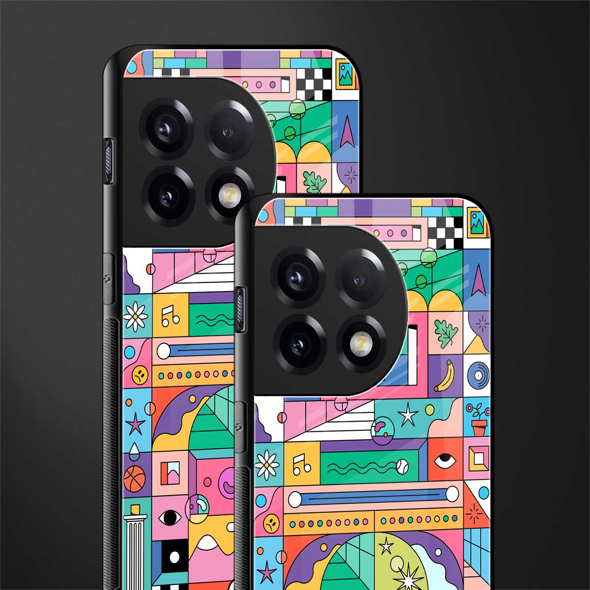 jamie's illustration back phone cover | glass case for oneplus 11r
