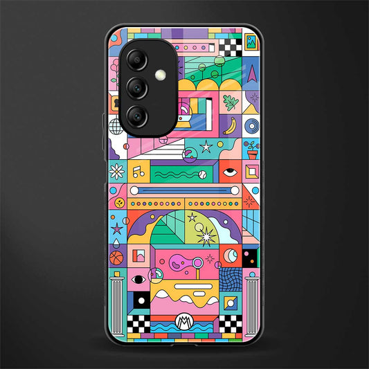 jamie's illustration back phone cover | glass case for samsung galaxy a14 5g