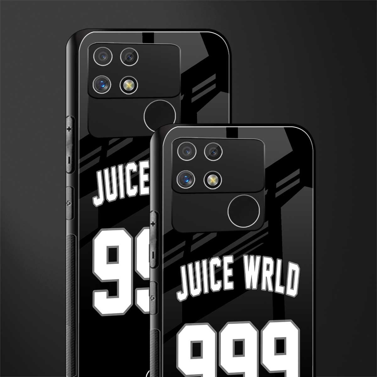 juice wrld 999 back phone cover | glass case for realme narzo 50a