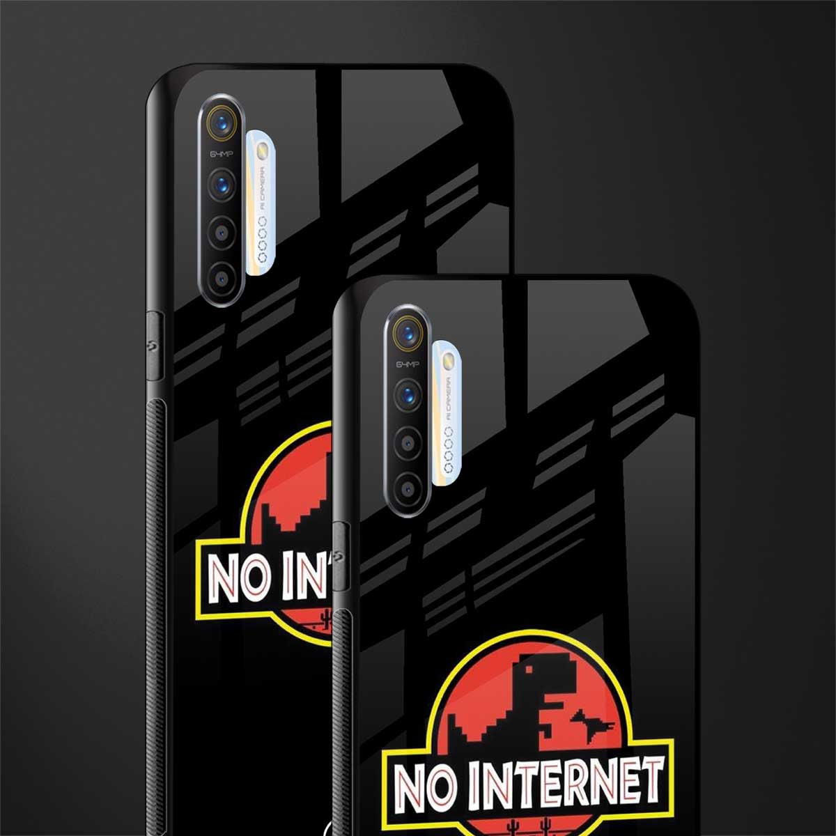 jurassic park no internet glass case for realme x2 image-2