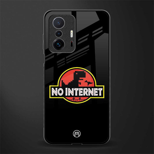 jurassic park no internet glass case for mi 11t pro 5g image