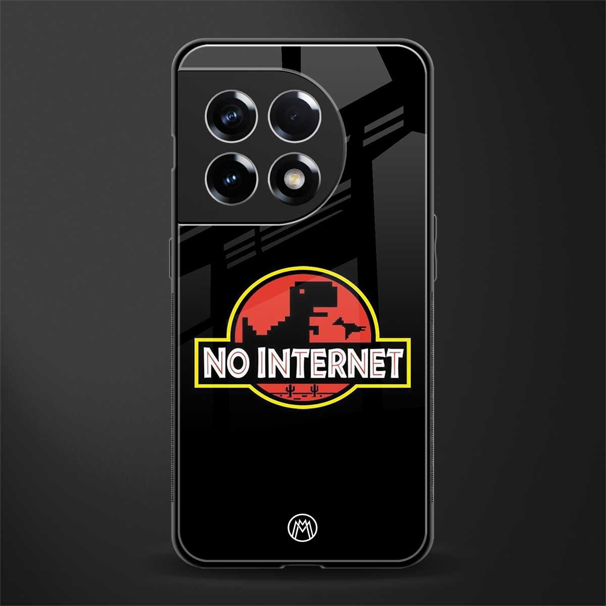 jurassic park no internet back phone cover | glass case for oneplus 11r