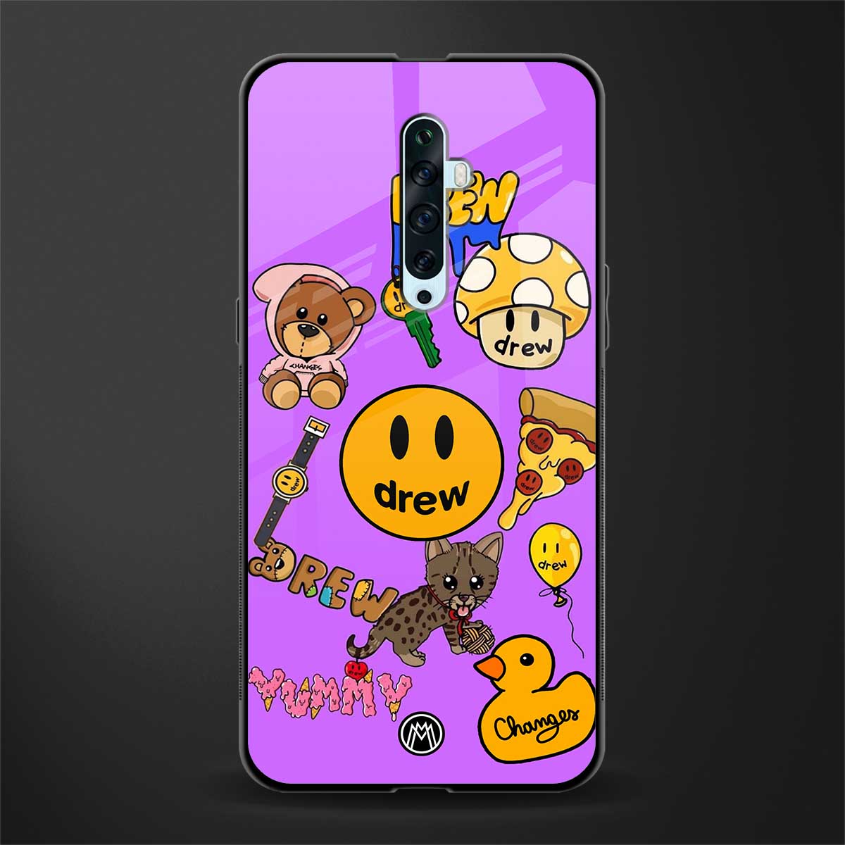 justin bieber glass case for oppo reno 2f image