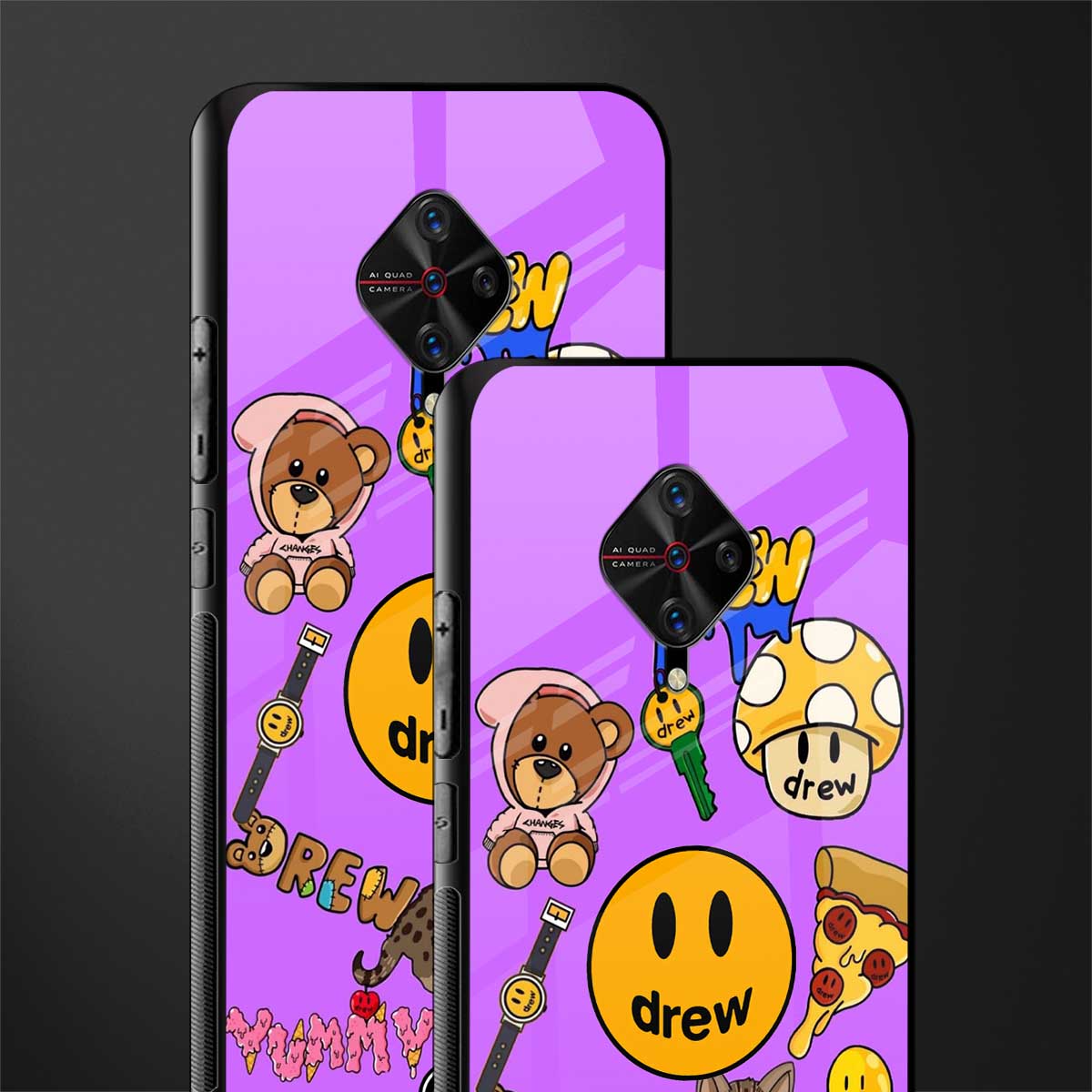 justin bieber glass case for vivo s1 pro image-2