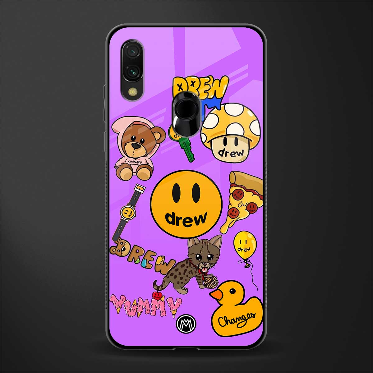 justin bieber glass case for redmi y3 image