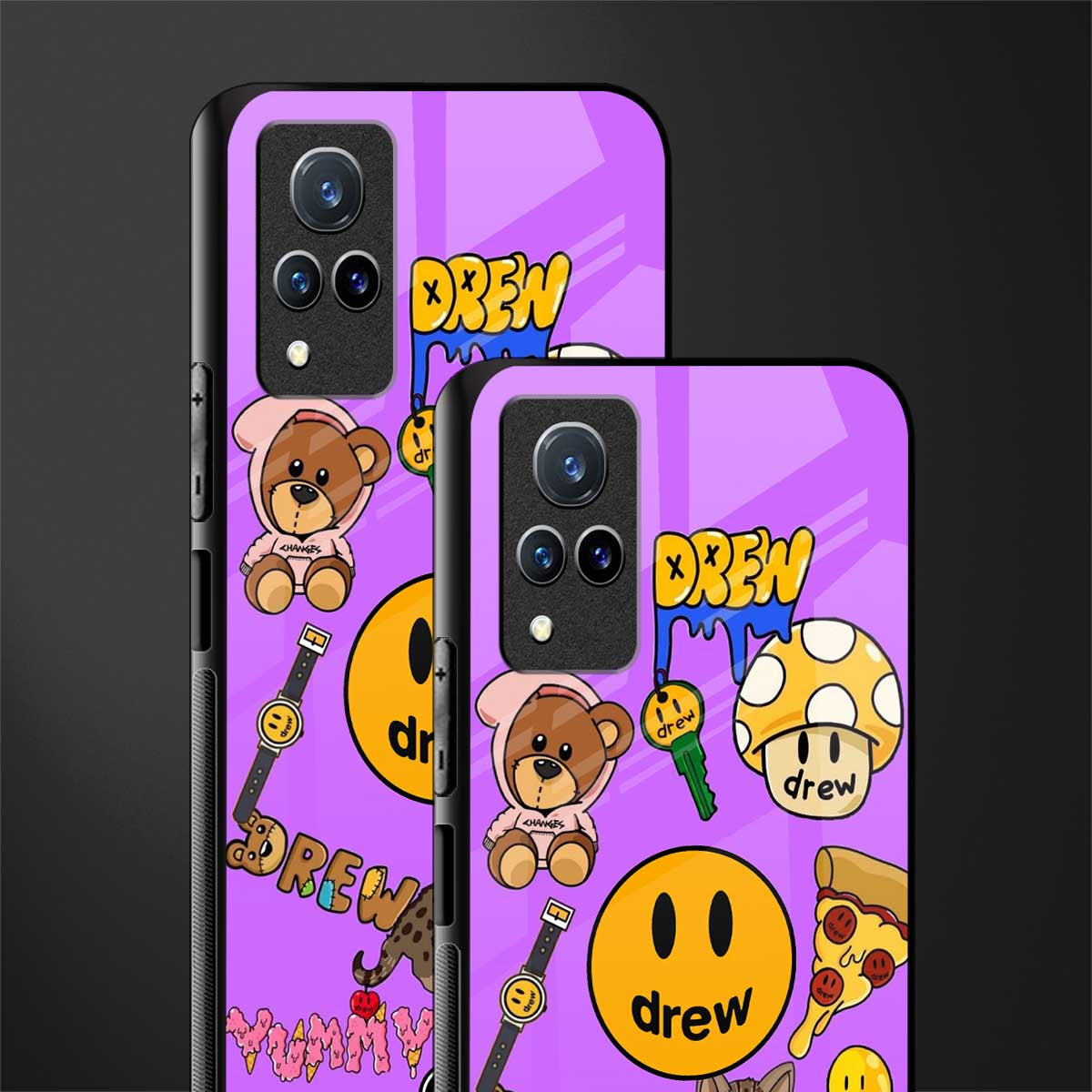 justin bieber glass case for vivo v21 5g image-2