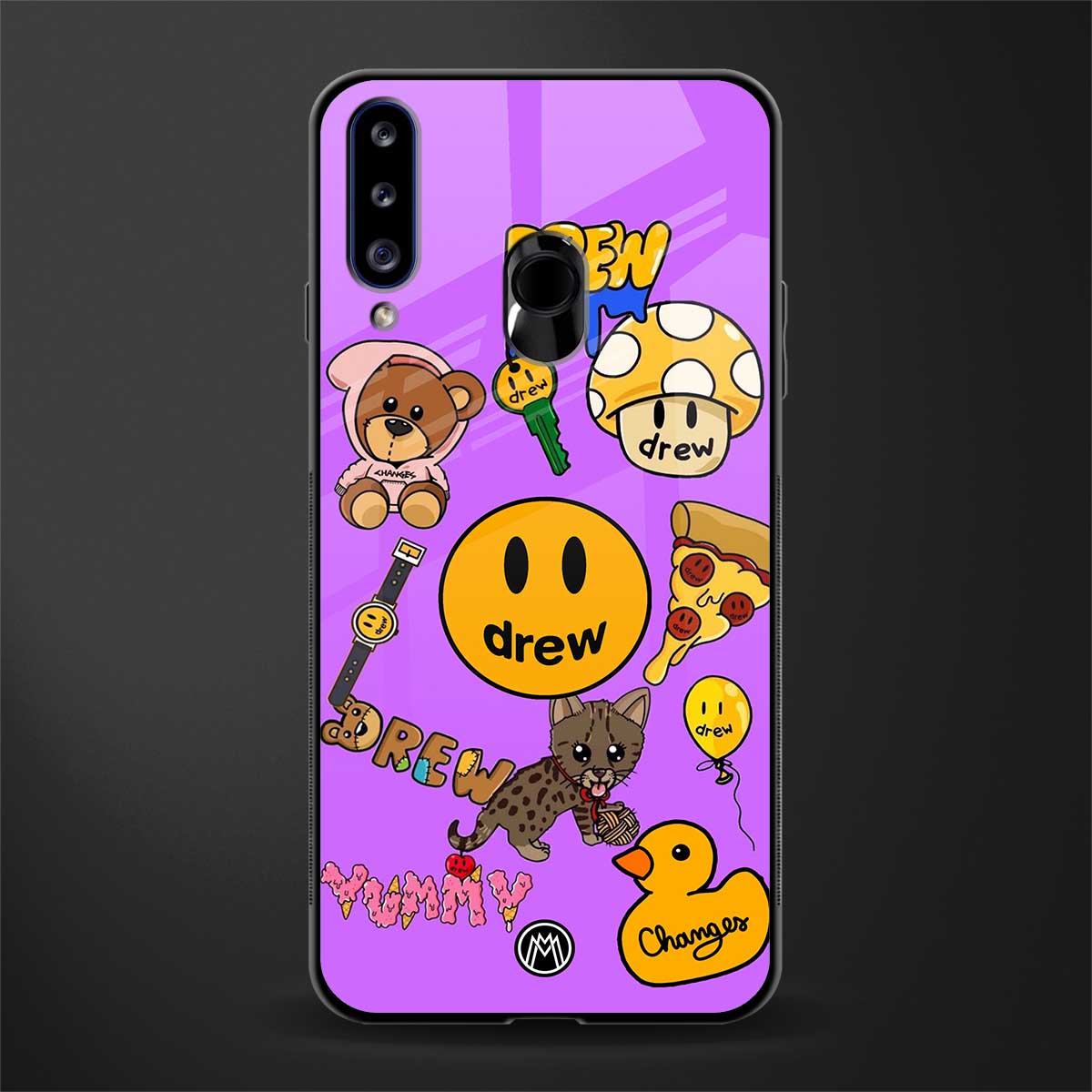 justin bieber glass case for samsung galaxy a20s image