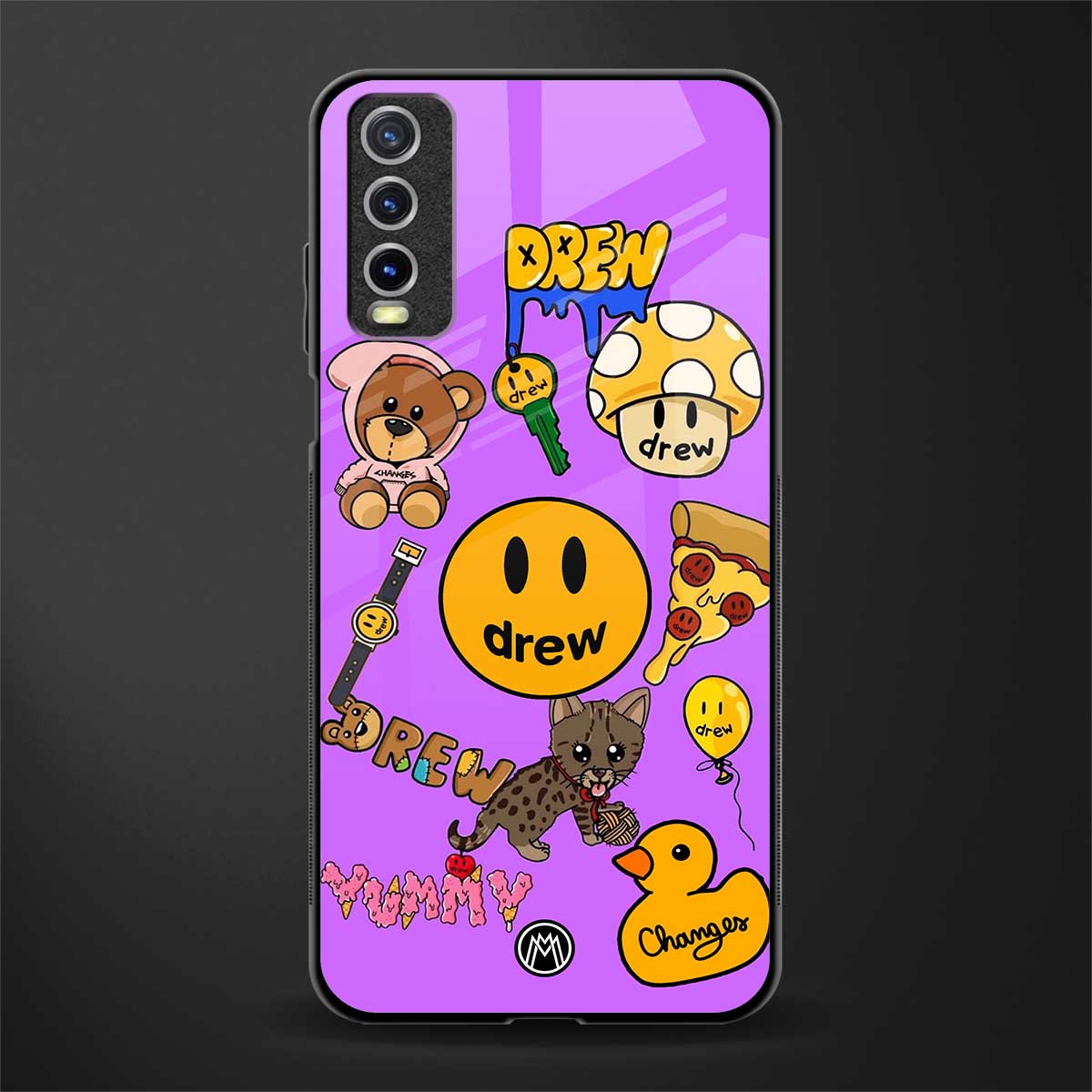 justin bieber glass case for vivo y20svivo y20avivo y20g image