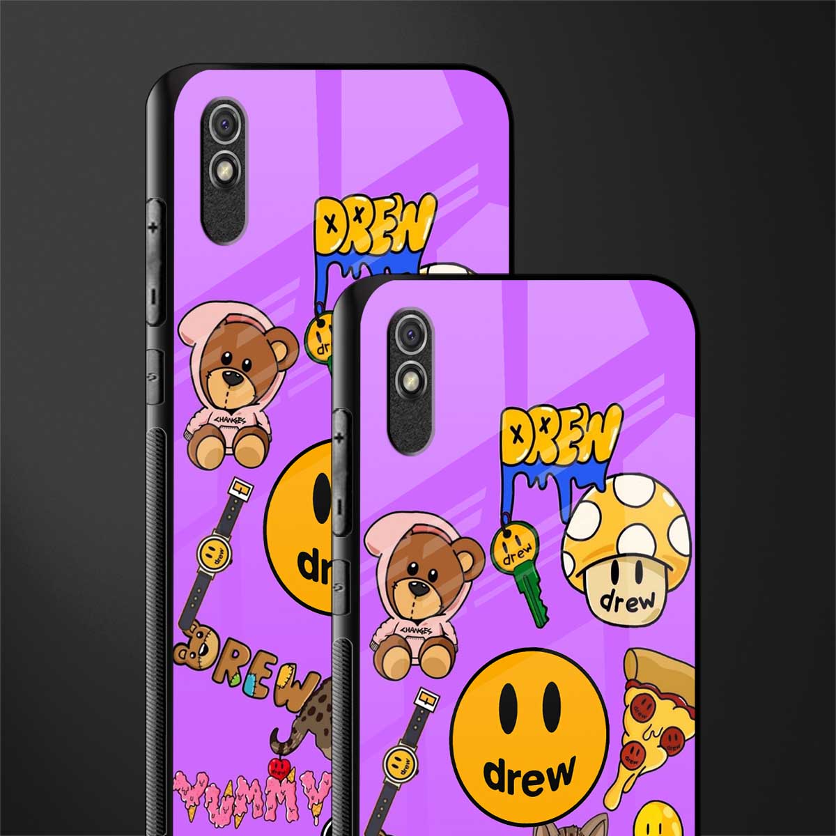 justin bieber glass case for redmi 9a image-2