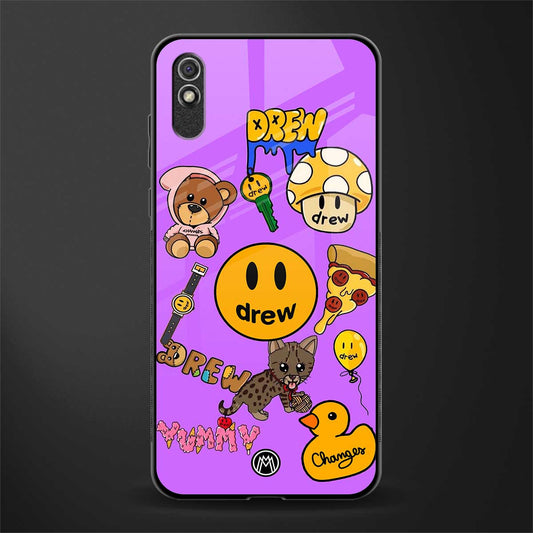 justin bieber glass case for redmi 9i image