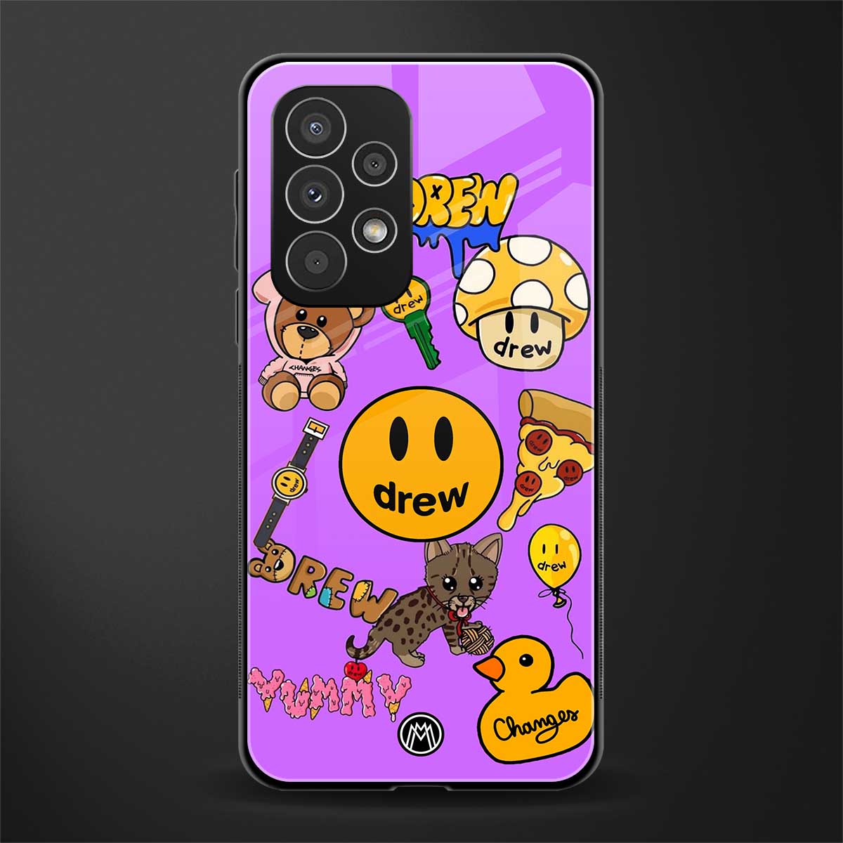 justin bieber back phone cover | glass case for samsung galaxy a53 5g