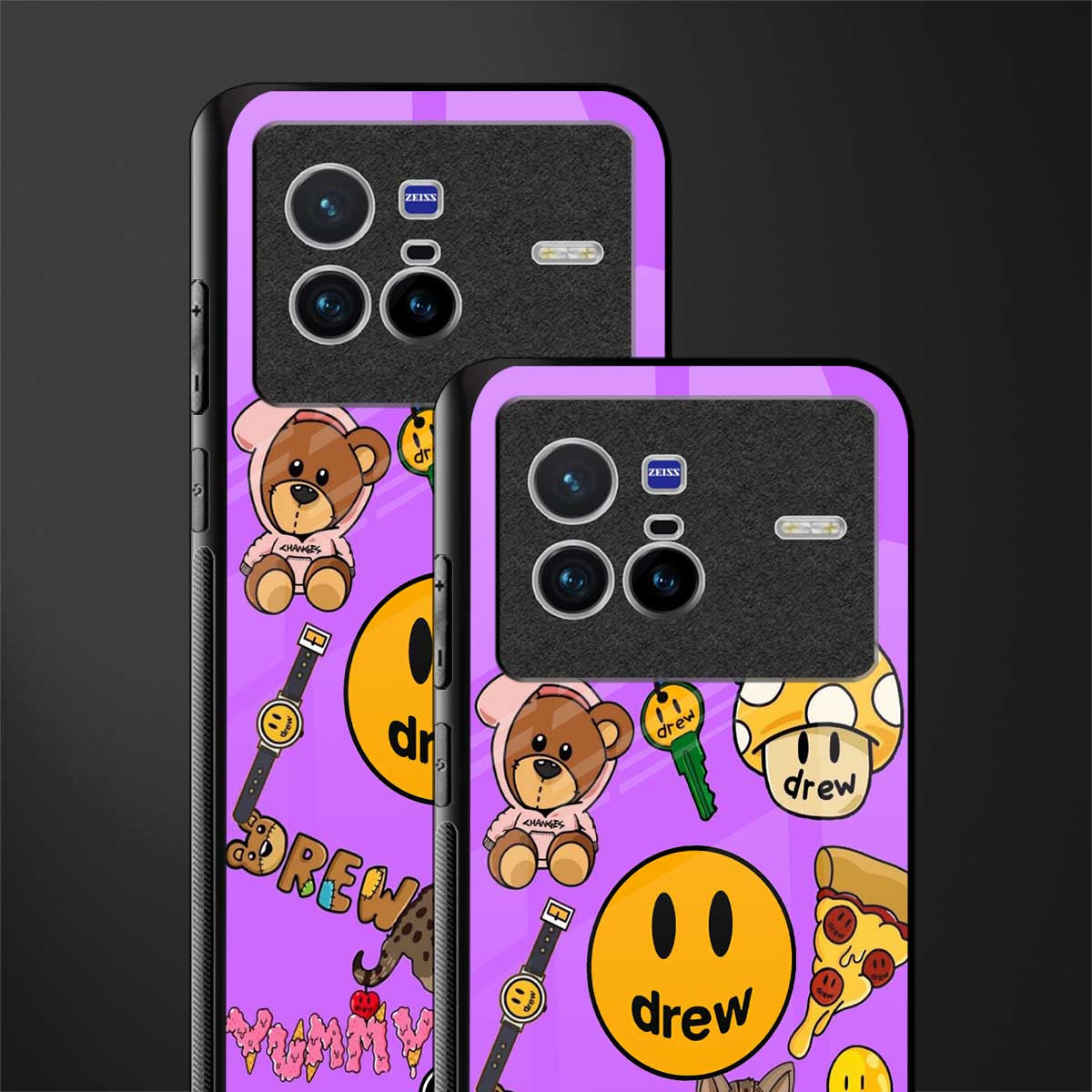 justin bieber glass case for vivo x80 image-2