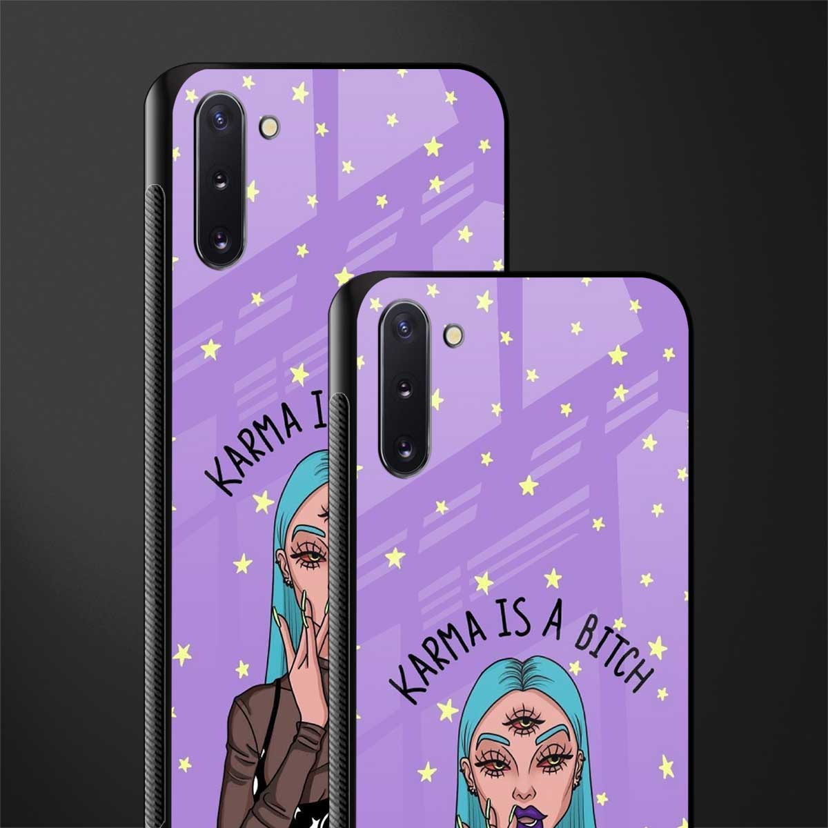karma is a bitch glass case for samsung galaxy note 10 image-2
