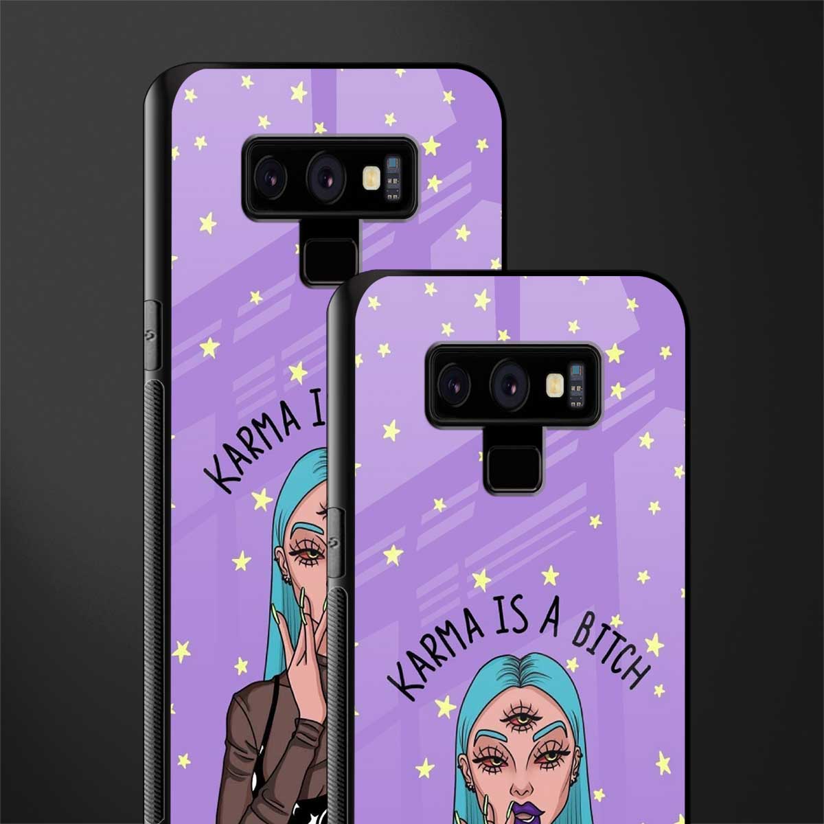 karma is a bitch glass case for samsung galaxy note 9 image-2