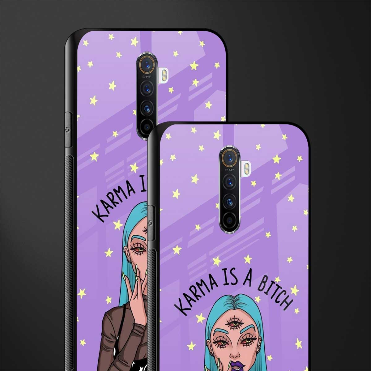 karma is a bitch glass case for realme x2 pro image-2