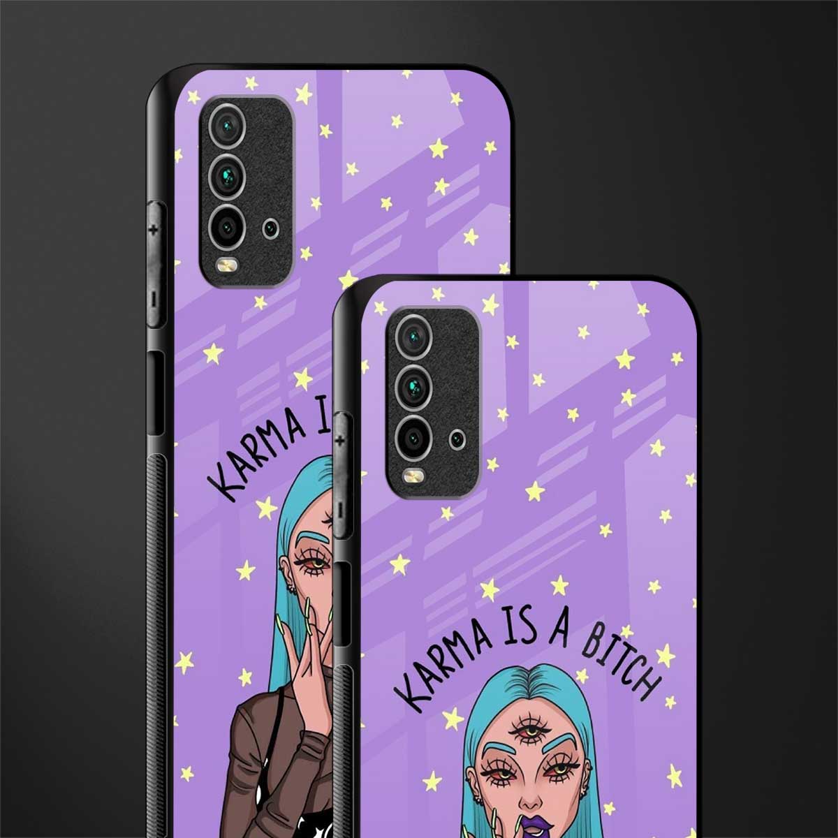 karma is a bitch glass case for redmi 9 power image-2