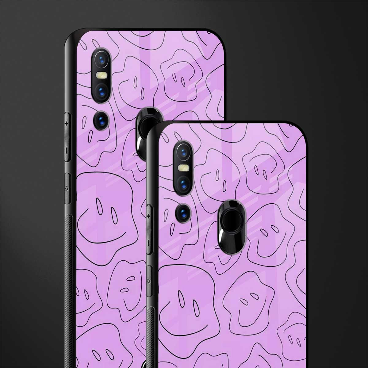 kinda sad kinda happy glass case for vivo v15 image-2