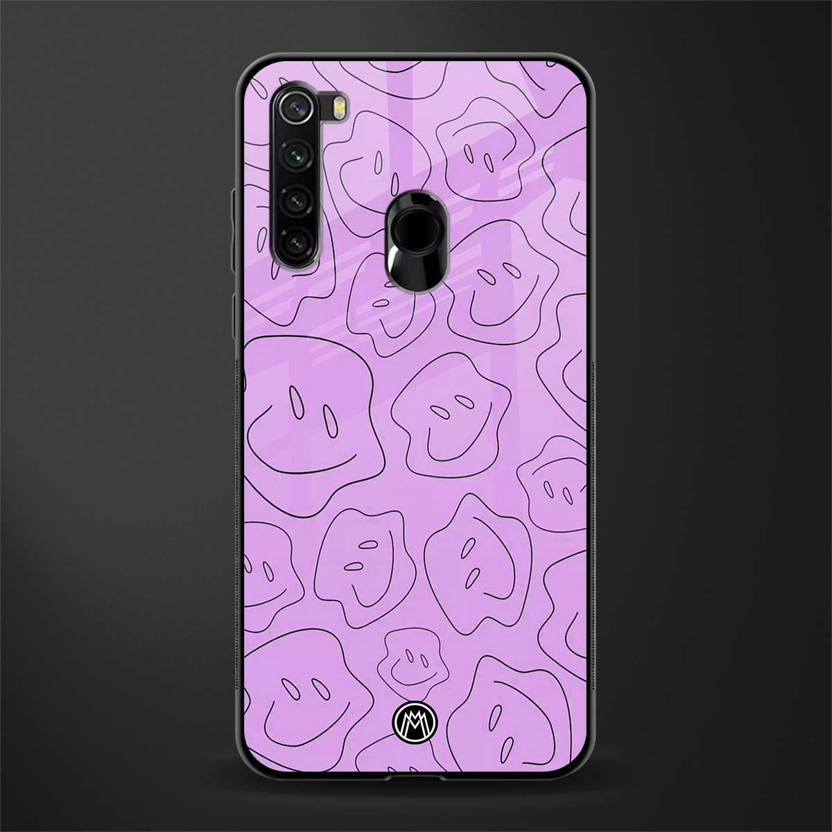 kinda sad kinda happy glass case for redmi note 8 image