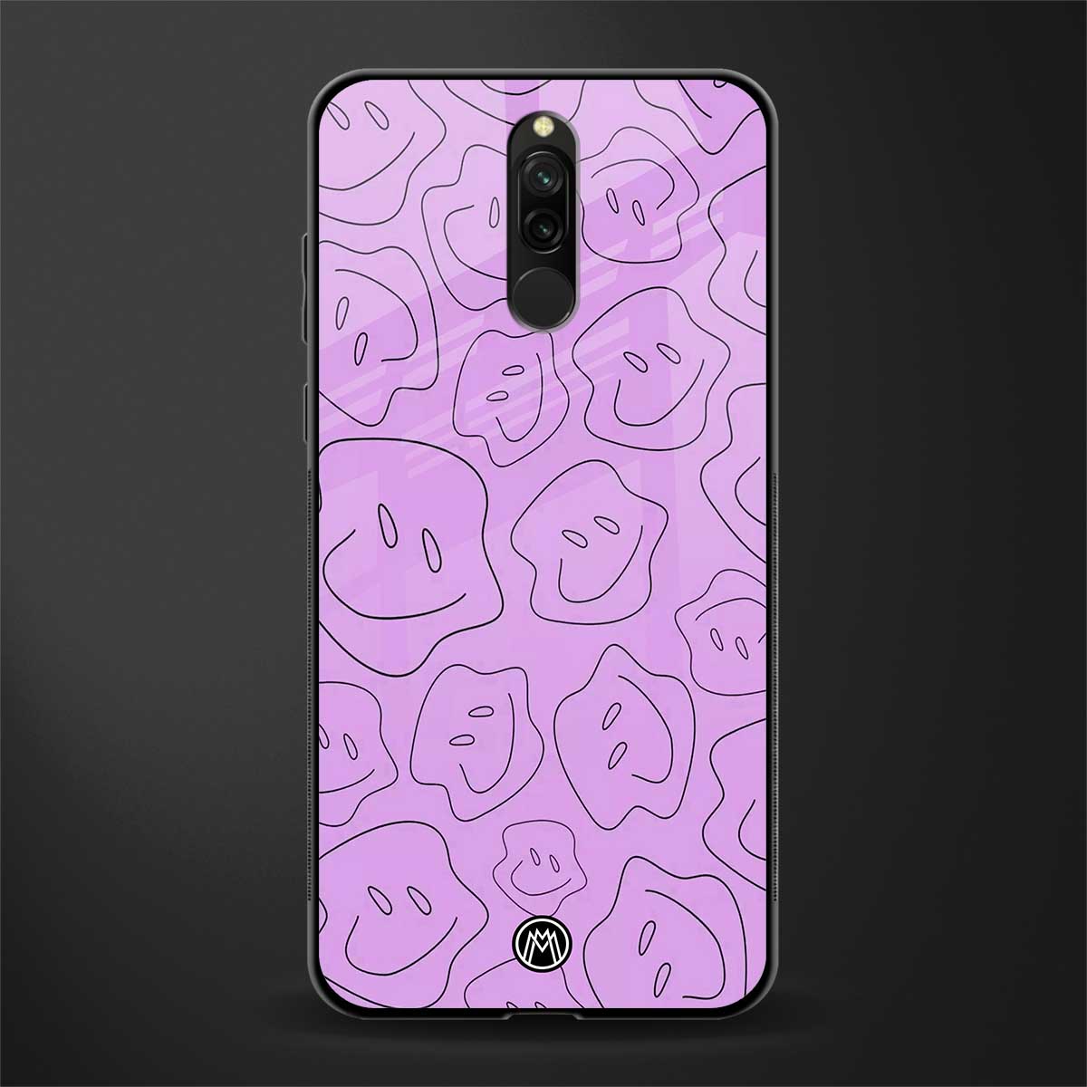 kinda sad kinda happy glass case for redmi 8 image