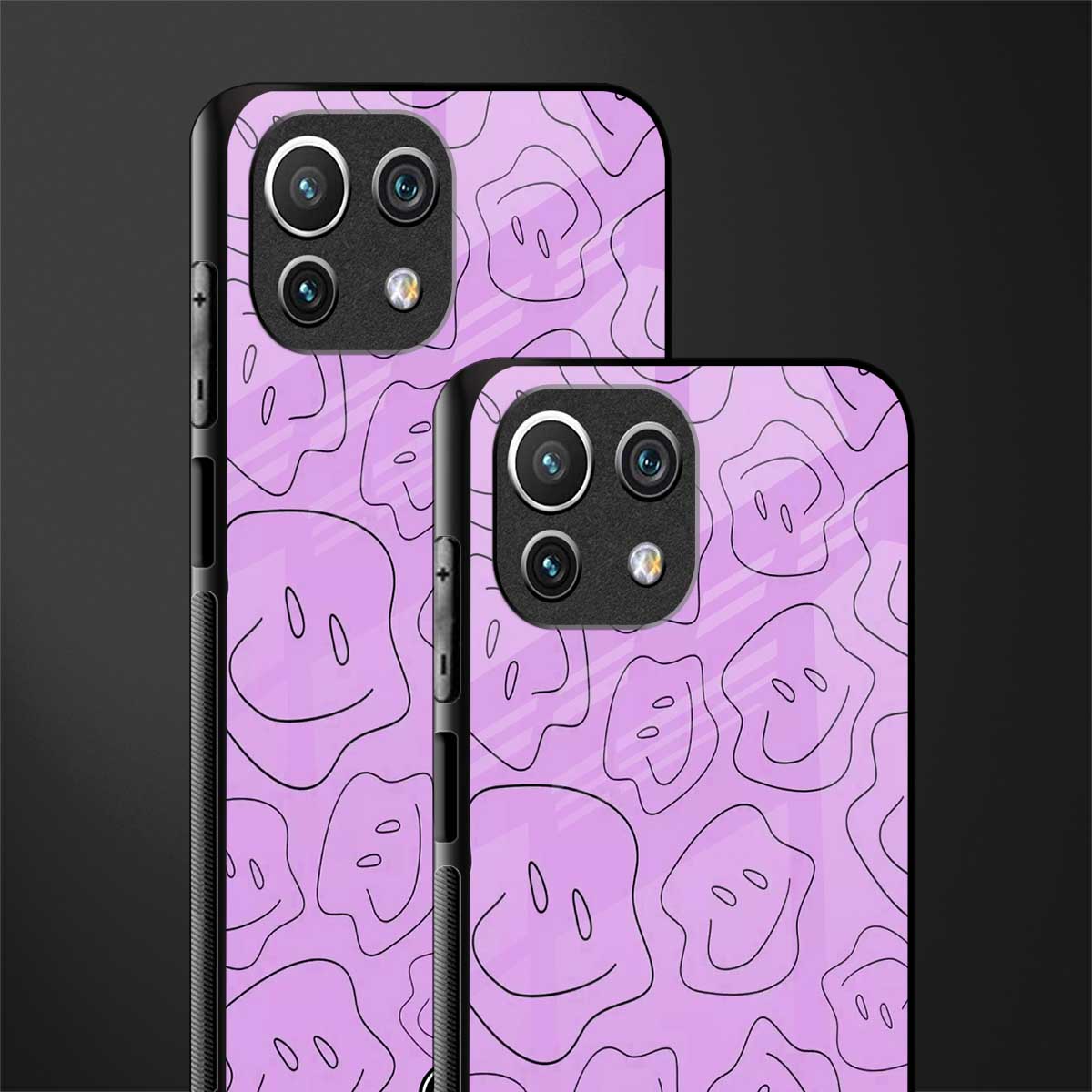 kinda sad kinda happy glass case for mi 11 lite image-2