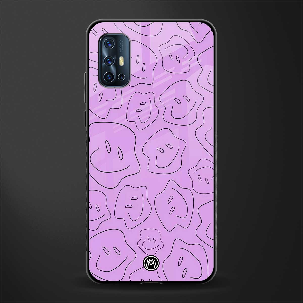 kinda sad kinda happy glass case for vivo v17 image