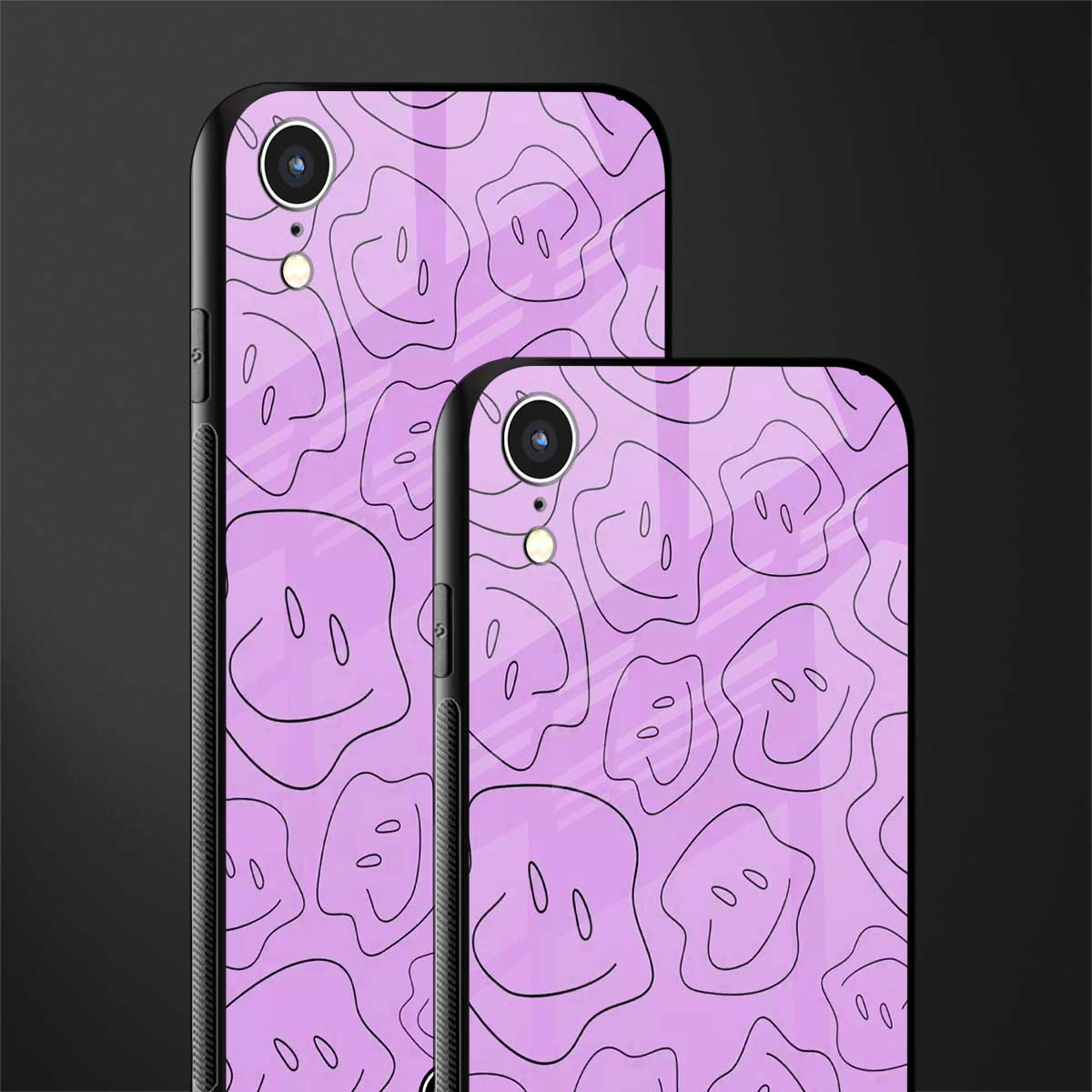 kinda sad kinda happy glass case for iphone xr image-2