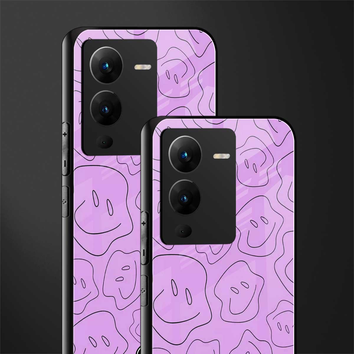 kinda sad kinda happy back phone cover | glass case for vivo v25 pro 5g