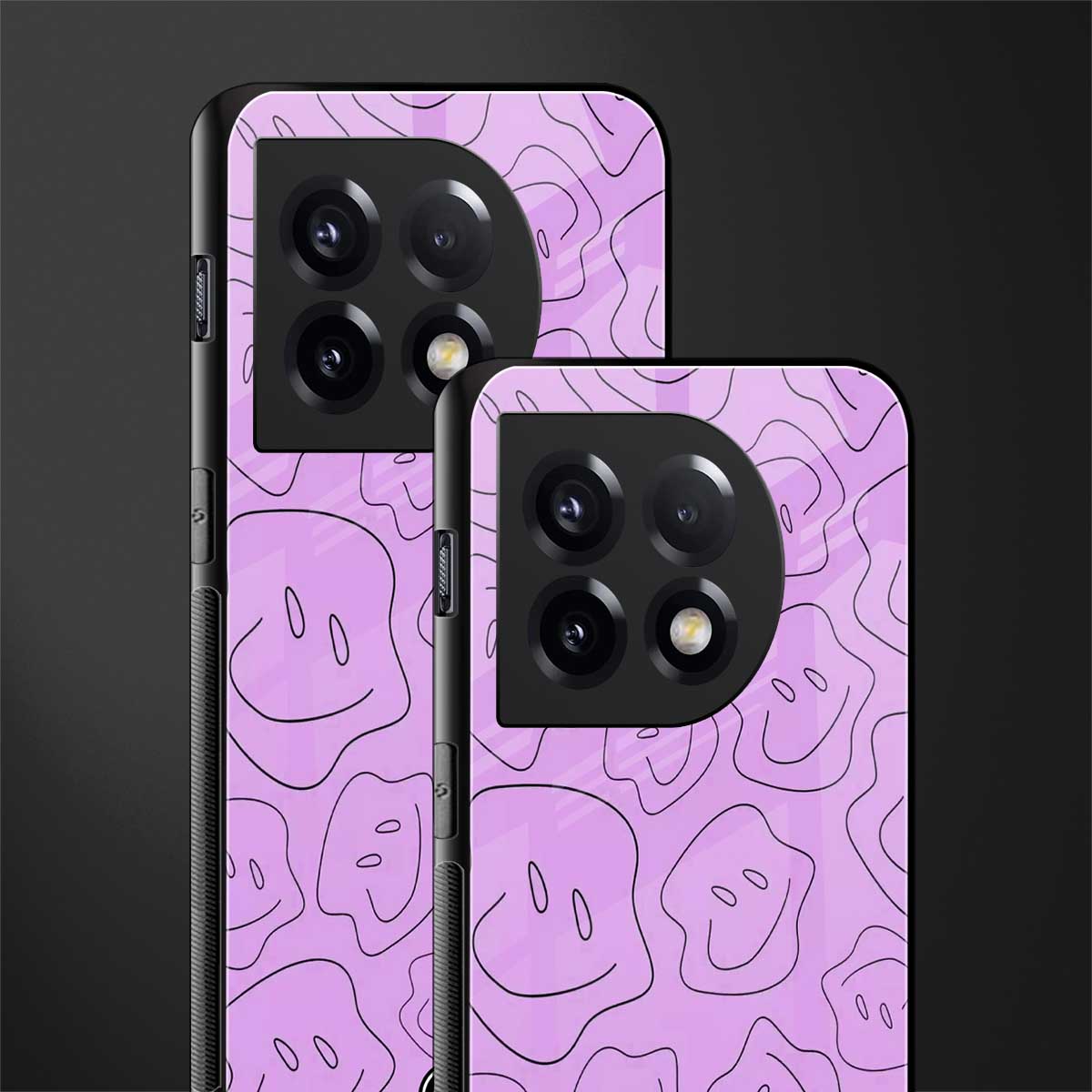 kinda sad kinda happy back phone cover | glass case for oneplus 11