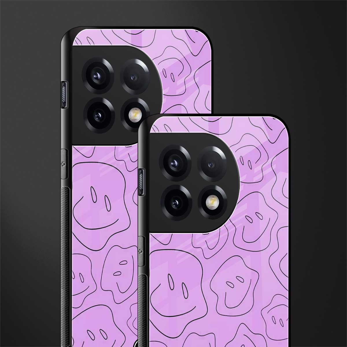 kinda sad kinda happy back phone cover | glass case for oneplus 11r