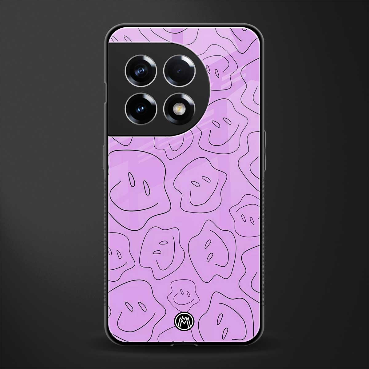 kinda sad kinda happy back phone cover | glass case for oneplus 11r