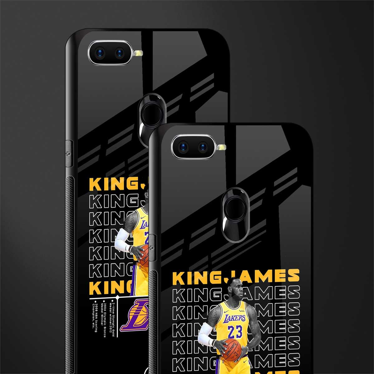 king james glass case for oppo a7 image-2