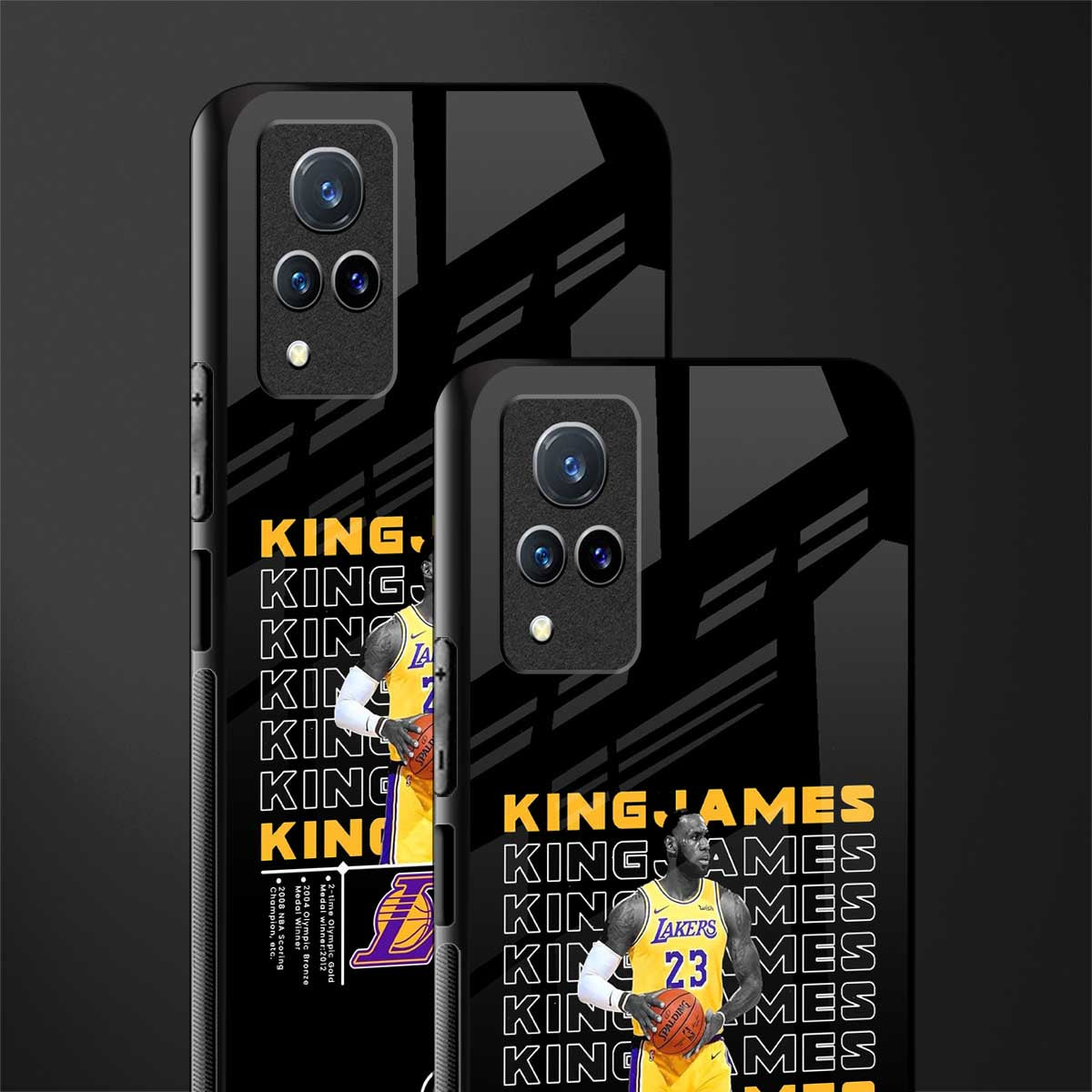 king james glass case for vivo v21 5g image-2