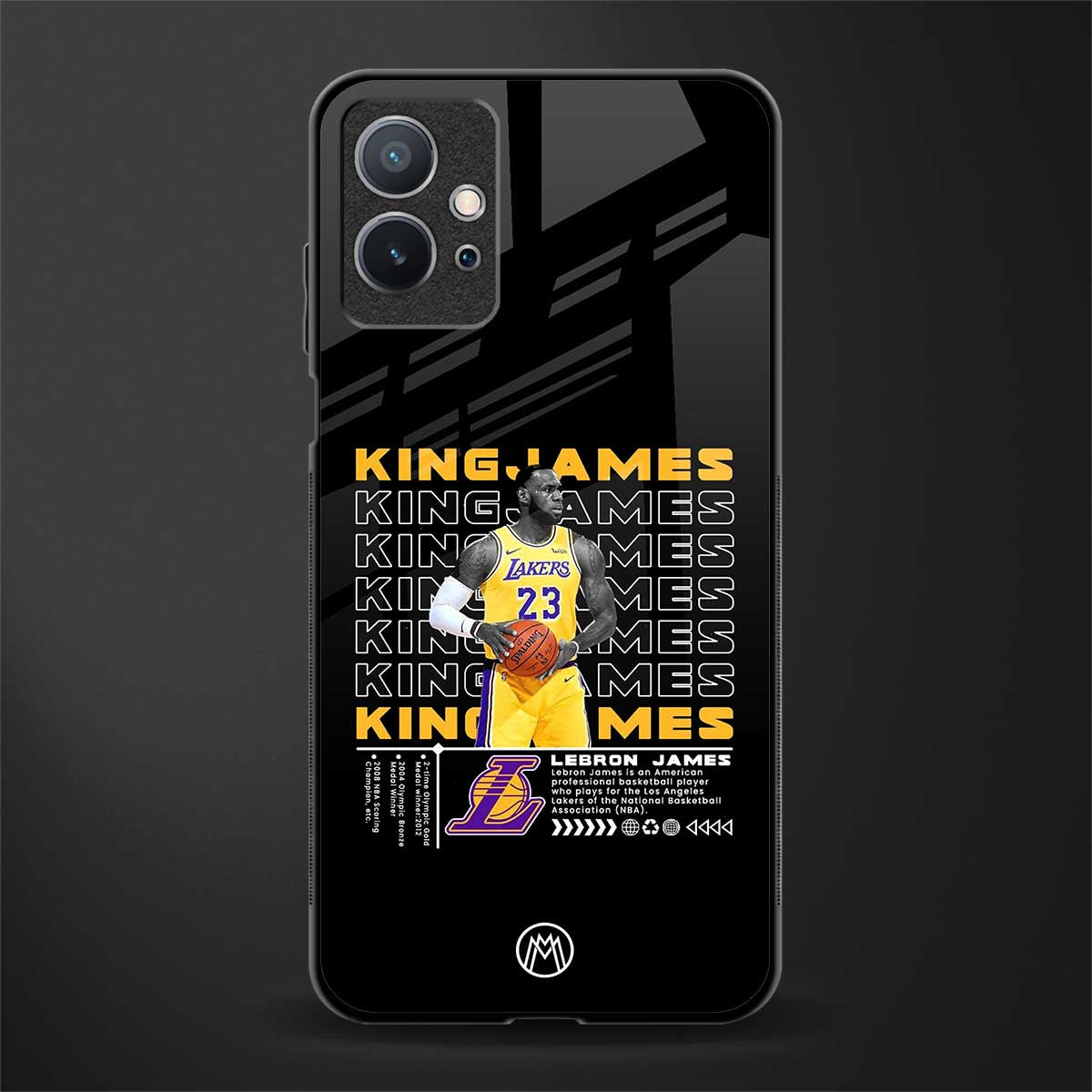 king james glass case for vivo t1 5g image