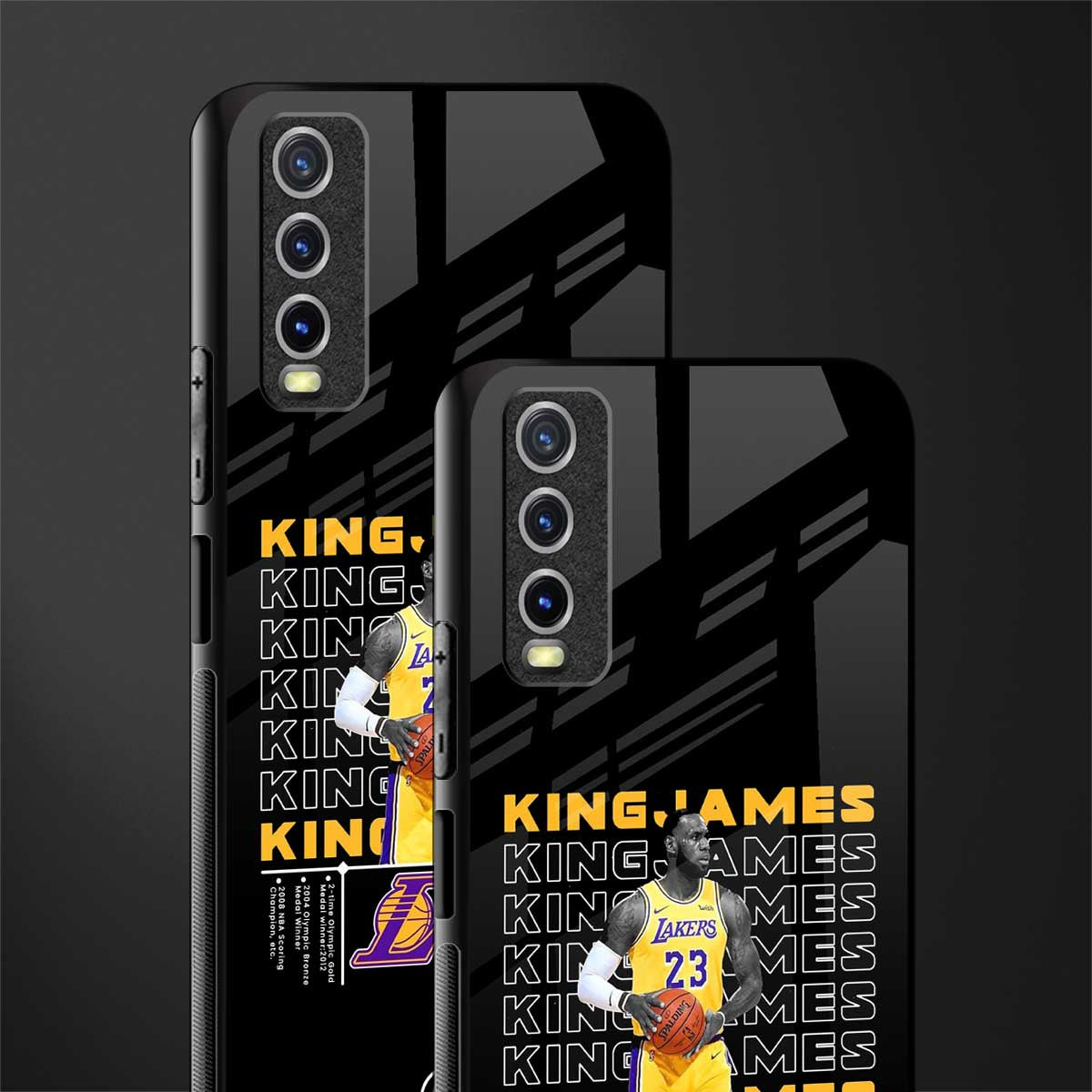 king james glass case for vivo y12s image-2