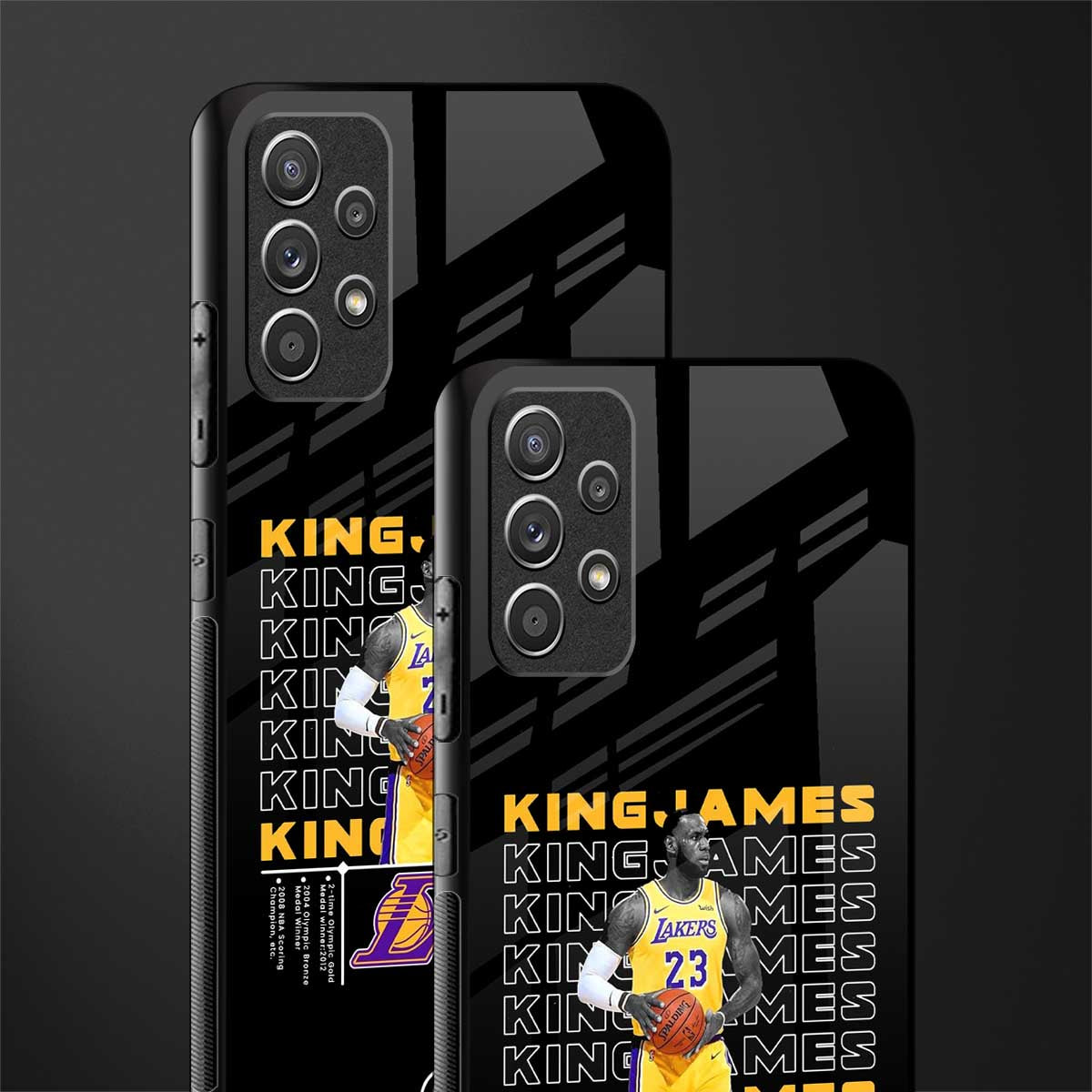 king james glass case for samsung galaxy a72 image-2