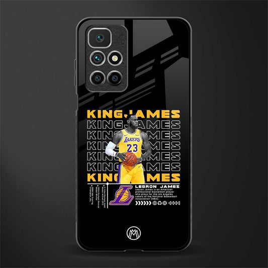 king james glass case for redmi 10 prime image