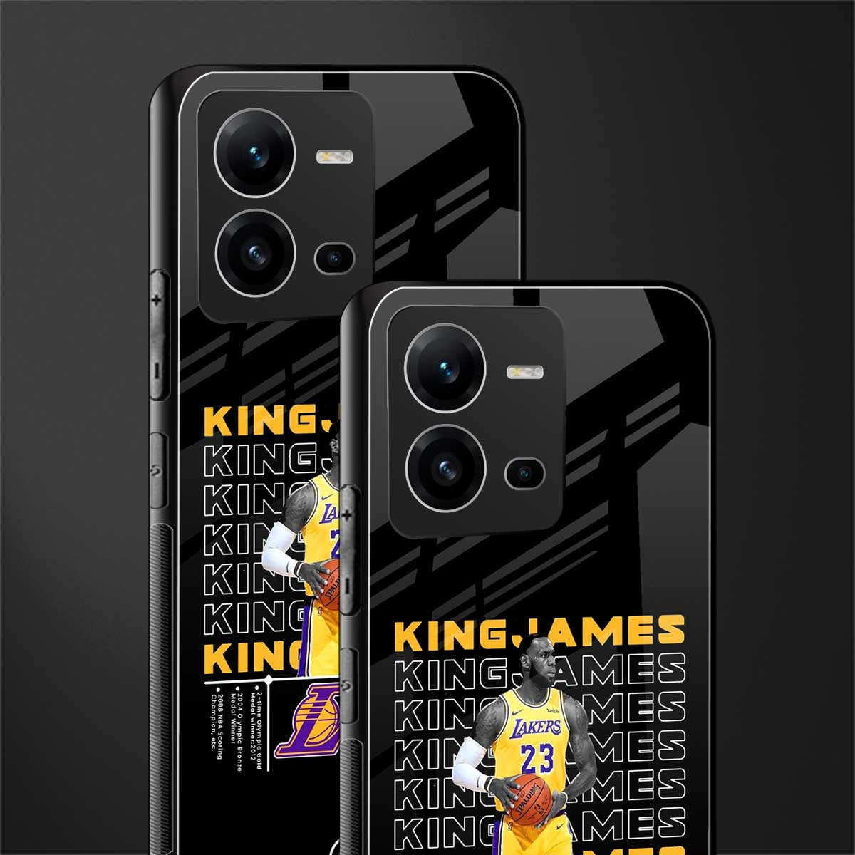 king james back phone cover | glass case for vivo v25-5g